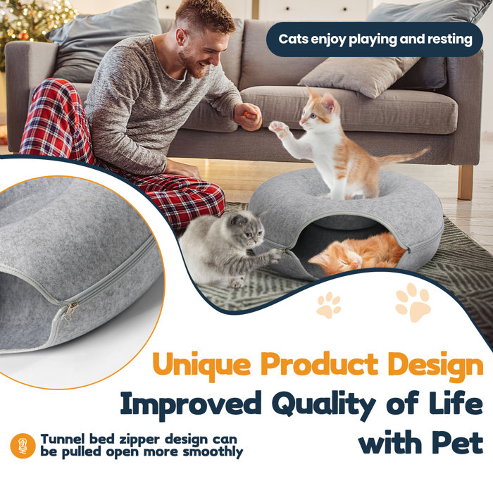 Tucker Murphy Pet™ Ameliah Round Cat Bed & Reviews Wayfair